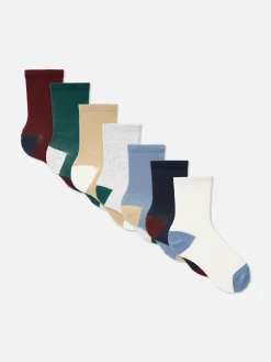 Pack 7 Pares Soquetes Bloco Cor