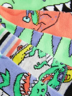 Pack 5 Pares Soquetes Dinossauro
