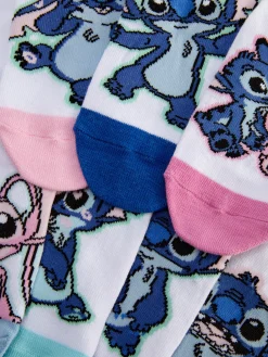 Pack 7 Pares Soquetes Disney Stitch & Angel