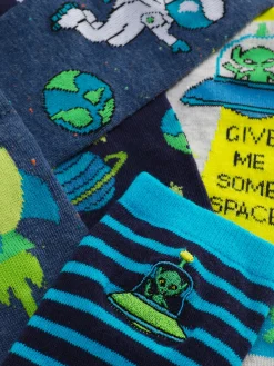 Pack 5 Pares Soquetes Gráficos Espaço