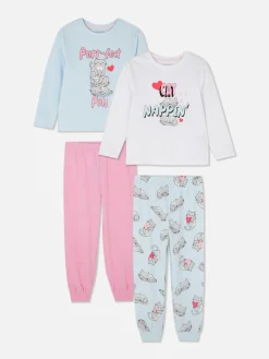 Pack 2 Pijamas Compridos Design Gato