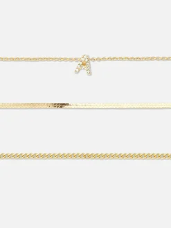Pack 3 Pulseiras Inicial Brilhantes