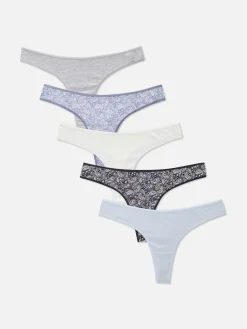Pack 5 Tangas Estampadas Todos Os Dias