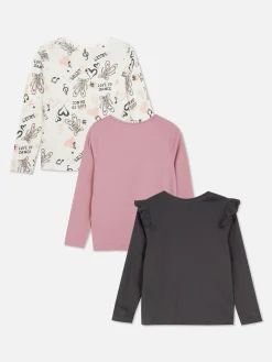 Pack 3 T-shirts Manga Comprida Gráficas Ballet