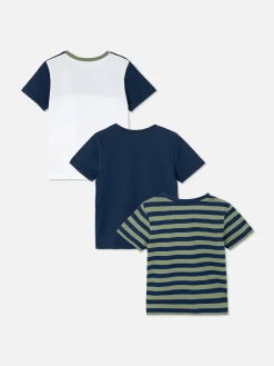 Pack 3 T-shirts Manga Curta Gola Redonda