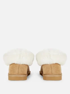 Pantufas Estilo Mocassim Forro Imitação Pelo