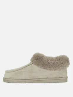 Pantufas Estilo Mocassim Forro Imitação Pelo