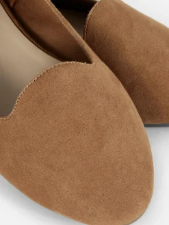 Pantufas Estilo Sabrina Imitação Camurça