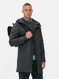 Parka Capuz Revestimento Borracha