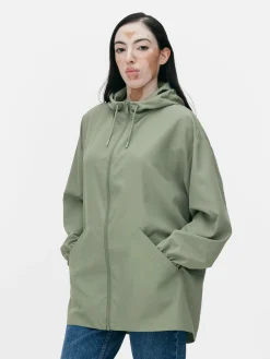 Parka Impermeável Capuz Leve