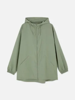 Parka Impermeável Capuz Leve