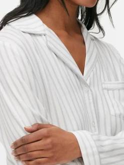 Pijama Comprido Estilo Boyfriend Riscas