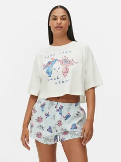 Pijama Curto Disney Stitch & Angel