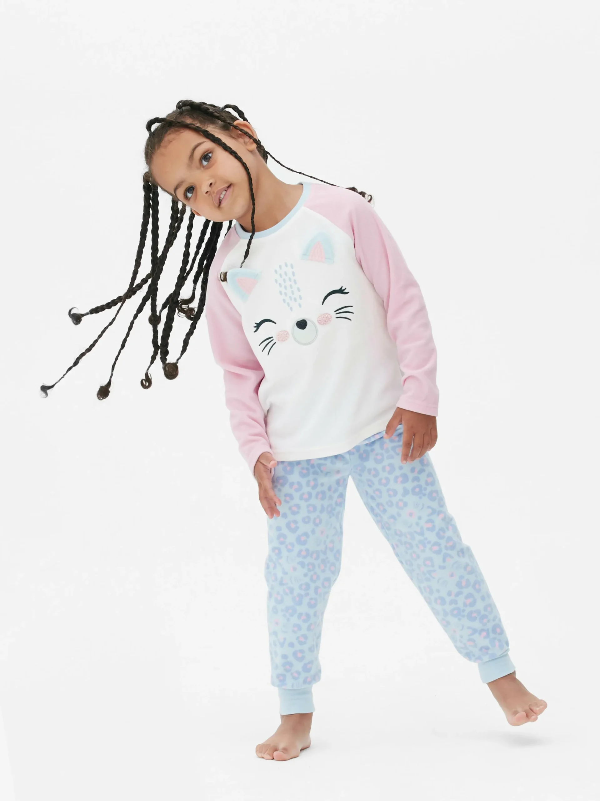 Pijama Malha Polar Gato