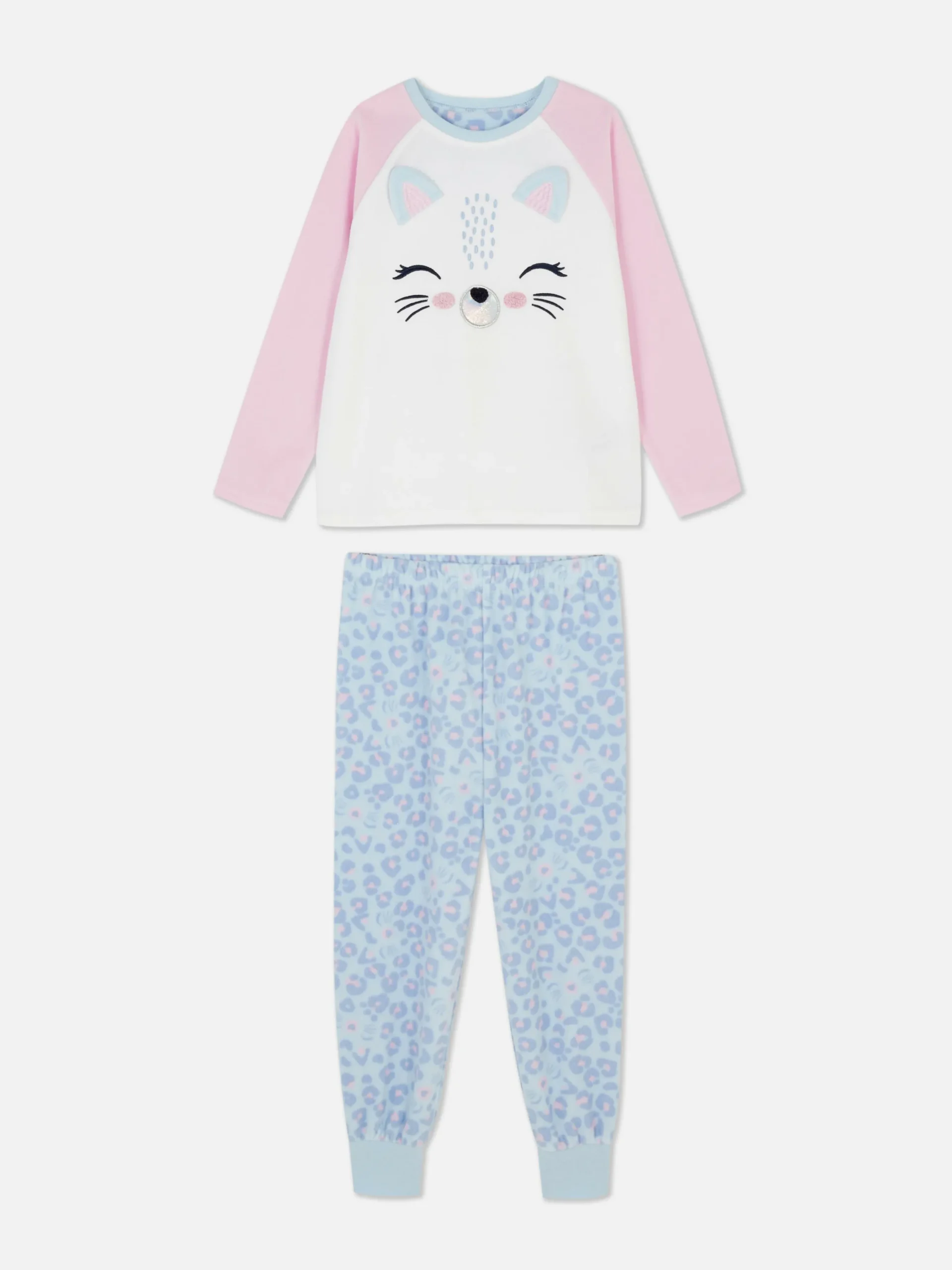 Pijama Malha Polar Gato