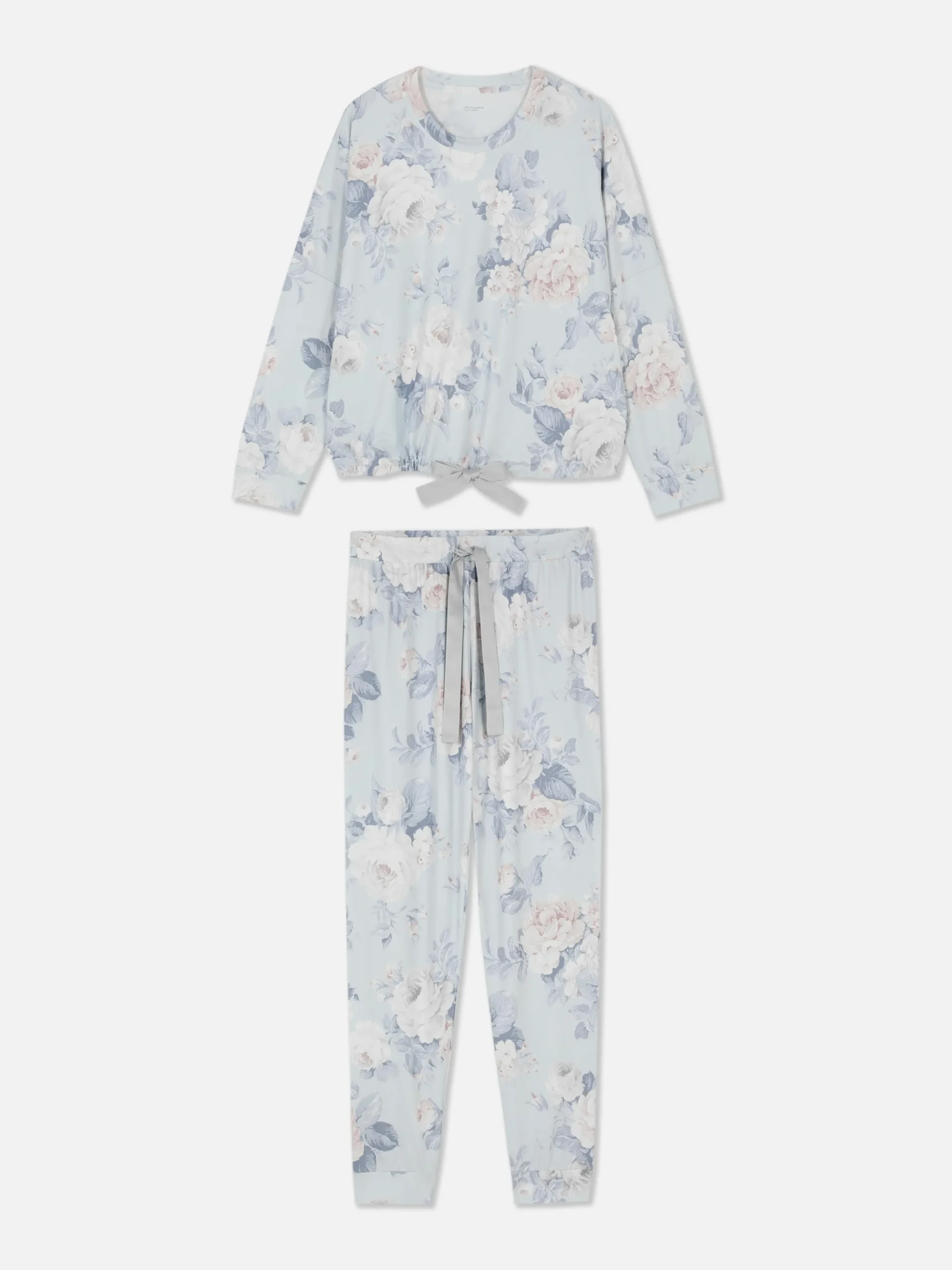 Pijama Manga Comprida Detalhe Laço