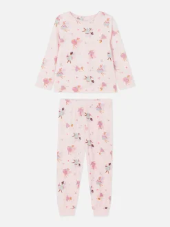 Pijama Manga Comprida Veludo Fadas