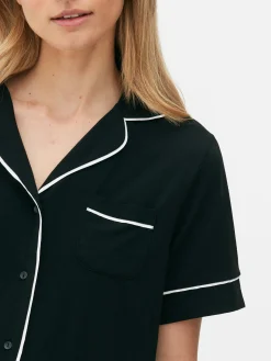 Pijama Manga Curta Malha