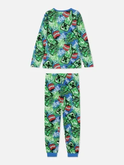 Pijama T-shirt/calças Graffiti Minecraft