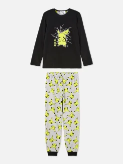Pijama T-shirt/calças Pokémon Pikachu