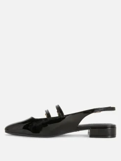 Sapatos Mary Jane Fecho Atrás Tiras Duplas
