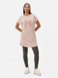 T-shirt Comprida Gola Redonda