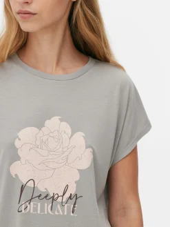 T-shirt Comprida Gola Redonda