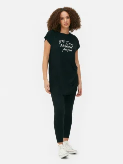 T-shirt Comprida Gola Redonda