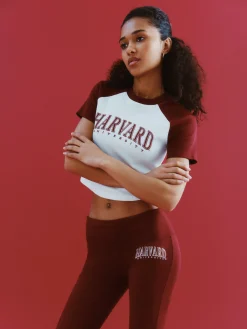 T-shirt Curta Raglã Harvard