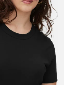 T-shirt Decote Redondo Corte Regular