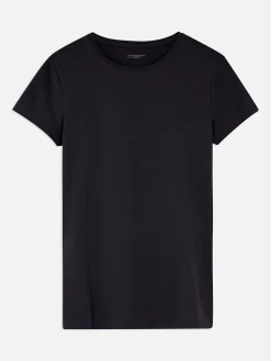 T-shirt Elástica Gola Redonda