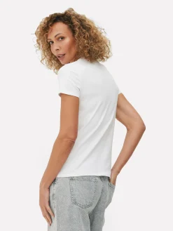 T-shirt Elástica Gola Redonda