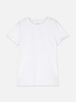 T-shirt Elástica Gola Redonda