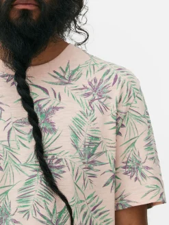 T-shirt Estampado Botânico Integral