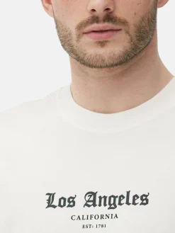 T-shirt Estampado Estátua Los Angeles
