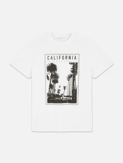 T-shirt Estampado Fotografia Califórnia