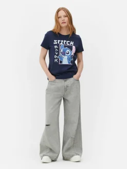 T-shirt Estilo Mangá Disney Lilo & Stitch
