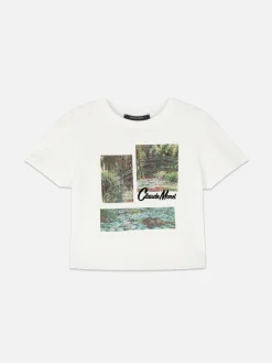 T-shirt Gráfica Curta Claude Monet