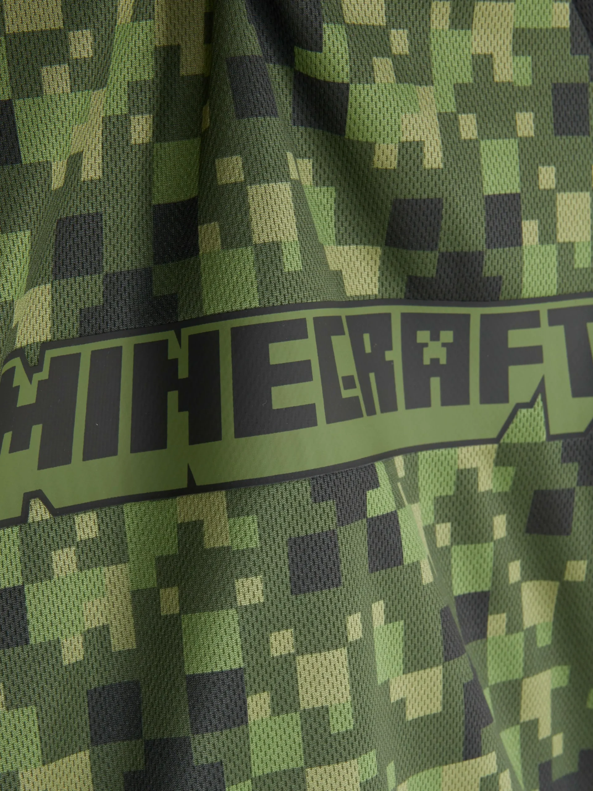 T-shirt Logótipo Minecraft Pixel