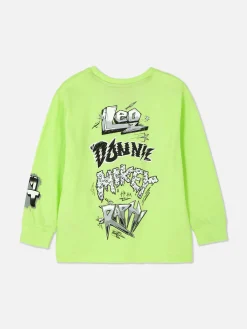 T-shirt Manga Comprida Gráfica Tartarugas Ninja