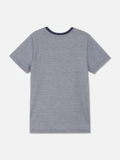 T-shirt Manga Curta Riscas Finas