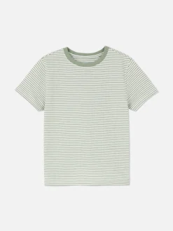 T-shirt Riscas Jacquard Menino