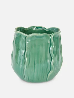 Vaso De Plantas Brilhante Abstrato