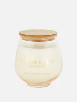 Vela Aroma Frasco Vidro Curvo