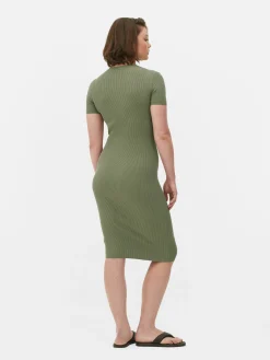 Vestido Camisola Midi Manga Curta