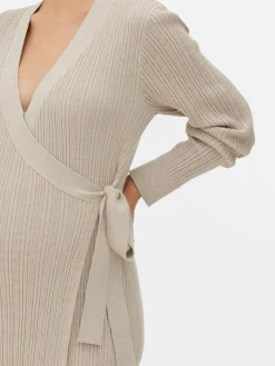 Vestido Midi Cruzado Malha Maternidade