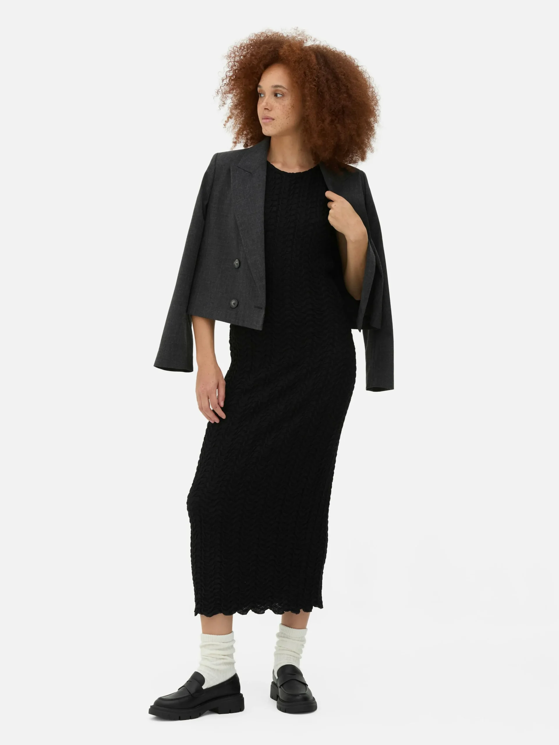 Vestido Midi Desportivo Texturado
