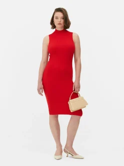 Vestido Midi Malha S/ Mangas