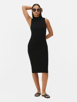 Vestido Midi Malha S/ Mangas