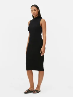 Vestido Midi Malha S/ Mangas